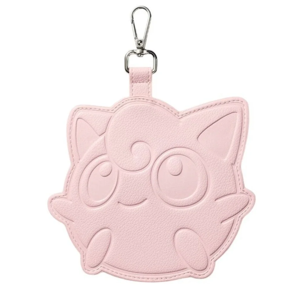 Pokemon Target Bag Charm ID Holder Unisex OS Pink NIP Jigglypuff Faux Leather